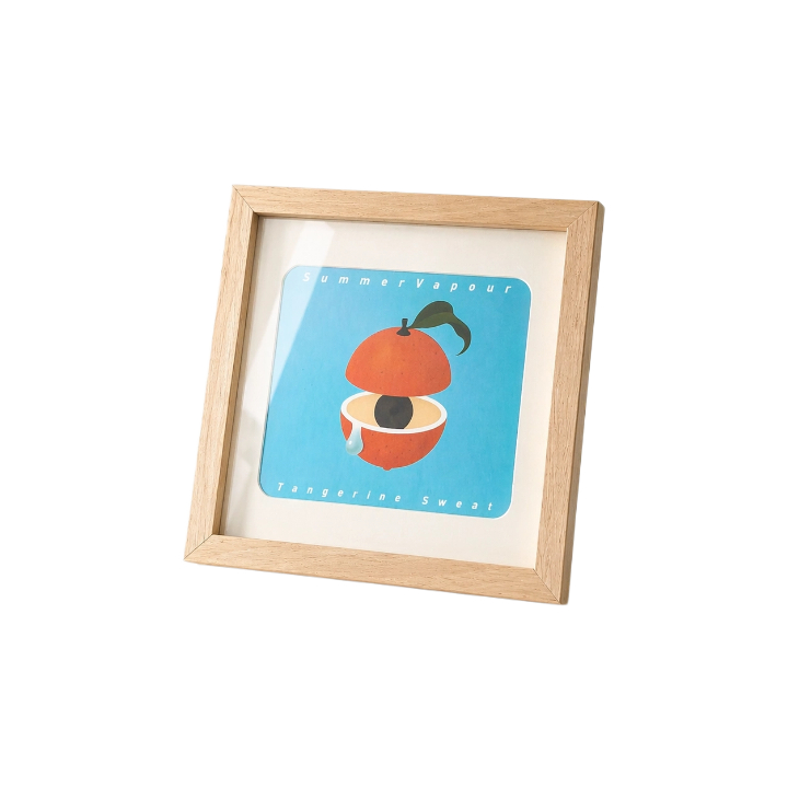 Natural wood single CD display frame
